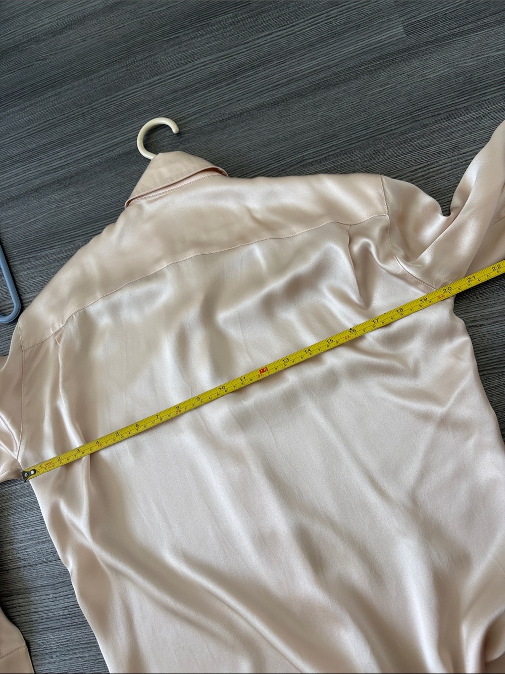 100% Silk Button-Up Blouse - Picture 4 of 8